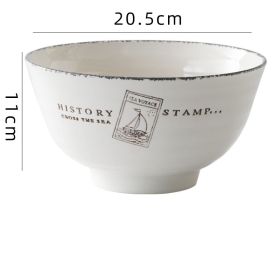 style: I - Creative And Simple Ceramic Round Noodle Bowl