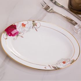 style: C - Oval Jingdezhen Ceramic Large Serving Plate