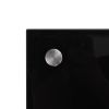 Kitchen Backsplash Black 39.4"x23.6" Tempered Glass