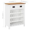 Wine Cabinet 28.3"x12.6"x35.4" Solid Oak Wood