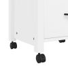 Kitchen Trolley MONZA 18.9"x15.7"x34.8" Solid Wood Pine