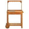 Garden Kitchen Trolley Solid Acacia Wood 36.2"x17.1"x55.7"