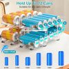 2Pack Adjustable Soda Can Organizers 2-Tier Pop Can Holders Beverage Dispensers For Fridge Pantry Cabinet 7º Slope Auto Rolling