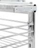 3-Tier Pull-out Kitchen Wire Basket Silver 18.5"x13.8"x22"