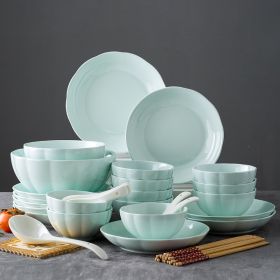 Color: Celadon, style: C - Net Celebrity Japan And South Korea Creative Small Pumpkin Bowl Tableware