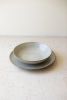 SET OF 12 OATMEAL CERAMIC DINNER PLATES AND BOWLS