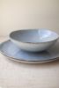 SET OF 12 CLOUD CERAMIC DINNER PLATES AND BOWLS