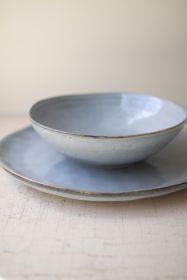 SET OF 12 CLOUD CERAMIC DINNER PLATES AND BOWLS