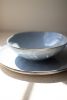 SET OF 12 CLOUD CERAMIC DINNER PLATES AND BOWLS