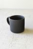 SET OF FOUR GRAPHITE CERAMIC MUGS (MIN 2)