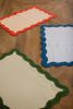 RUFFLE EDGE PLACE MAT - OCEAN