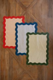 RUFFLE EDGE PLACE MAT - GRASS