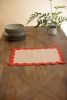 RUFFLE EDGE PLACE MAT - POPPY