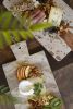 MARBLE AND ACACIA WOOD CHEESE BOARD WITH JUTE HANGER (MIN 2)
