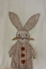 TEA TOWEL - EASTER TWO BUNNIES
