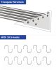 US GARVEE Stainless Steel Wall Mount Shelf with Hooks Commercial Storage Shelves