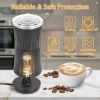 Electric Milk Frother Steamer 4 in 1 Multifunctional Hot Cold Milk Foam Maker Temperature Control Automatic Quiet Milk Warmer Latte Cappuccinos Diamon